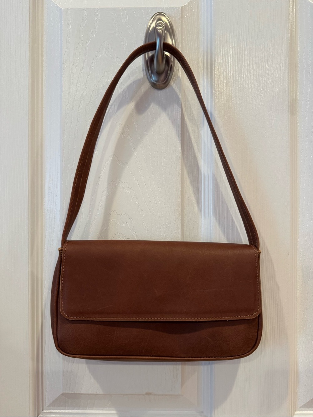 Los Angeles Apparel Brown Leather Shoulder Bag